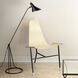 Abilene Off White and Black Forged Iron Lounge Chair