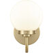 Fairbanks 1 Light 5.5 inch Brushed Gold Sconce Wall Light