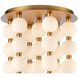 Mod 68 Light 20 inch Satin Brass Chandelier Ceiling Light