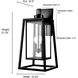Denzell 2 Light 21.25 inch Powder Coated Black Outdoor Wall Sconce