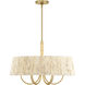 Hellia 6 Light 24 inch Legacy Brass Pendant Ceiling Light