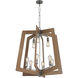 Lofty 9 Light 30 inch Steel and Wheat Chandelier Ceiling Light in Steel/Wheat