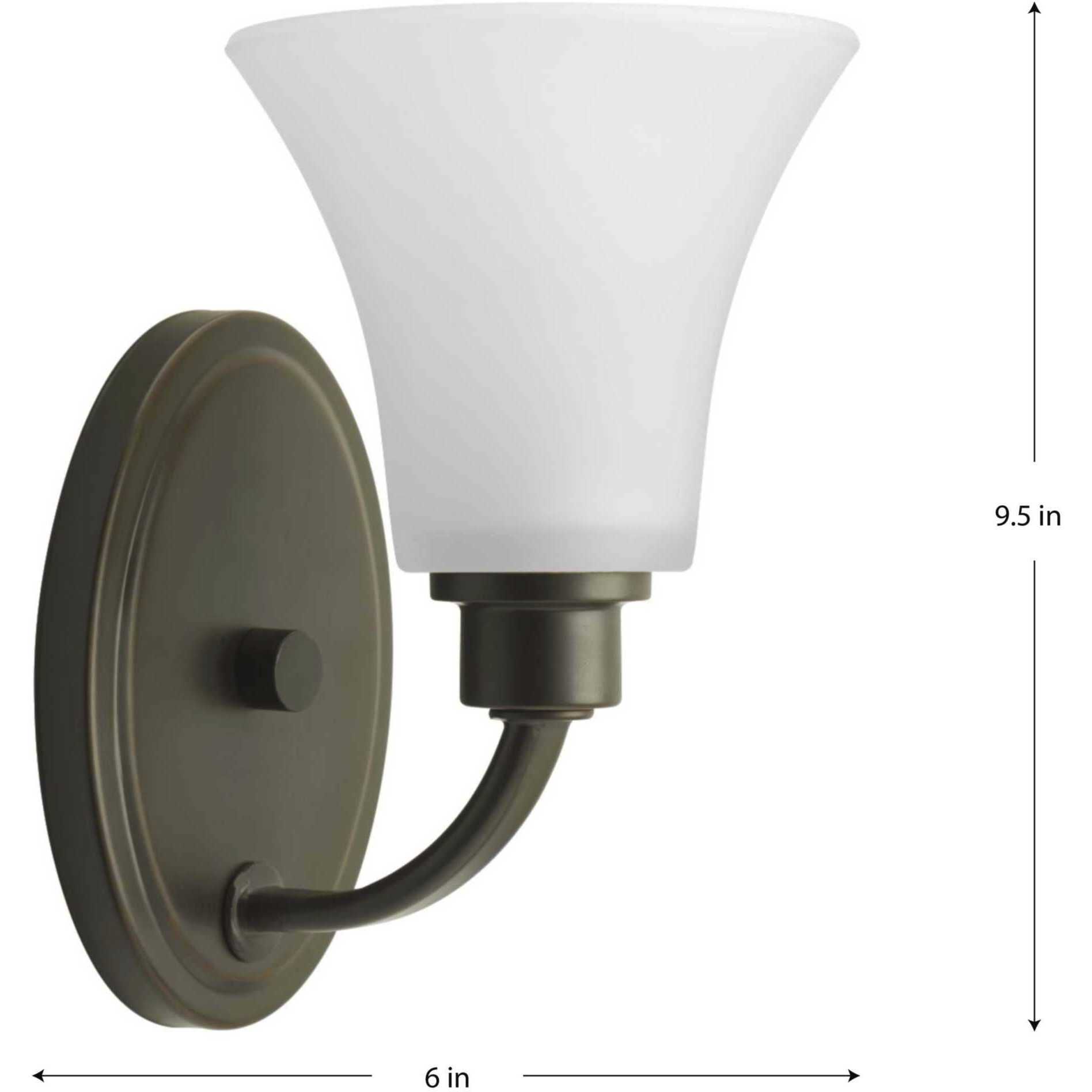 Joy 1 Light 6 inch Antique Bronze Bath Vanity Wall Light