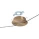 Ayers LED 43.25 inch Champagne Gold and Black and Brown Linear Chandelier Ceiling Light