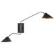 Serpa 2 Light 8.25 inch French Black Wall Sconce Wall Light