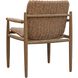 Sumba Twisted Golden Flax and Weathered Driftwood Outdoor Lounge Chair