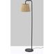 Tahoma 59 inch 100.00 watt Black Floor Lamp Portable Light, Simplee Adesso