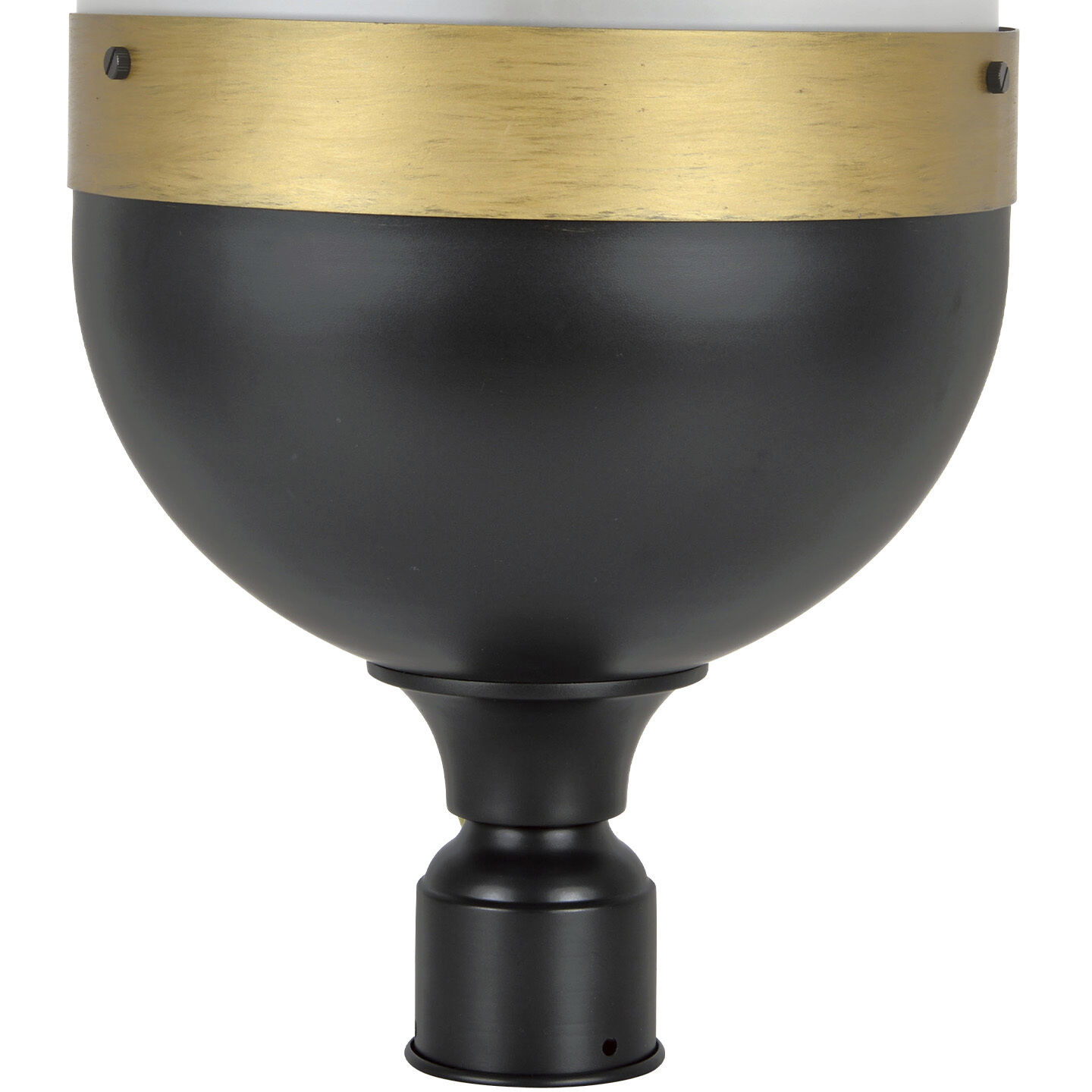 Capsule 3 Light 23.25 inch Matte Black/Textured Gold Outdoor Post, Brian Patrick Flynn