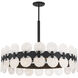 Boca 10 Light 35.5 inch Matte Black Chandelier Ceiling Light