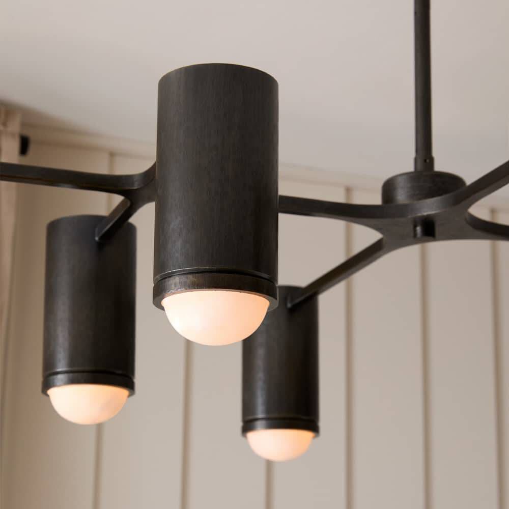 Loryn 8 Light 46 inch English Bronze Semi Flush Mount Ceiling Light