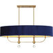 Van Noord 6 Light 48 inch Oxidized Aged Brass Island Chandelier Ceiling Light