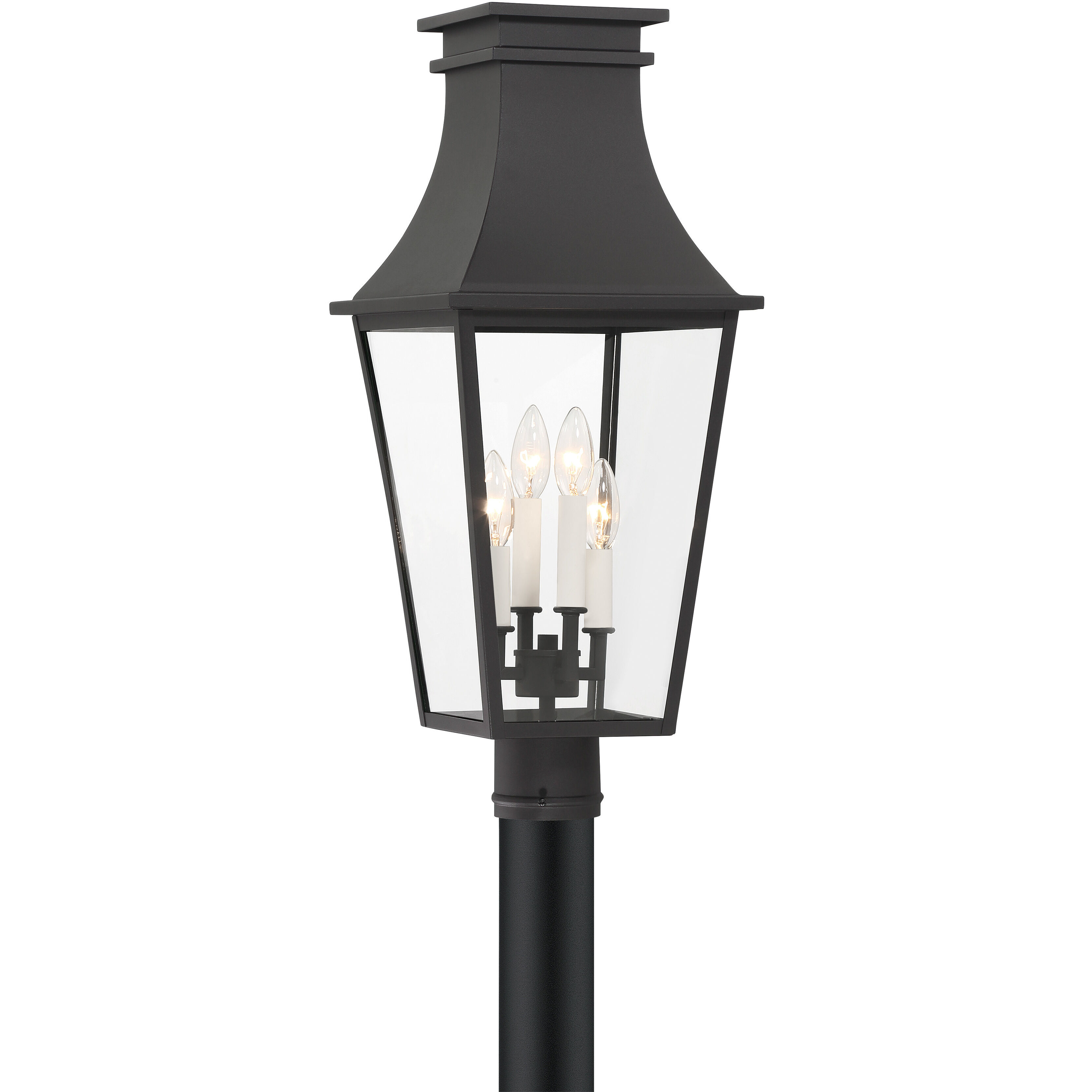 Gloucester 4 Light 26 inch Sand Coal Outdoor Post Mount, The Great Outdoors