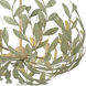 Broche 5 Light 23 inch Champagne Green Tea Chandelier Ceiling Light