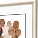 Earthy Brushstrokes / Earthy Circles Blue and Green and Rust Framed Art, Propac