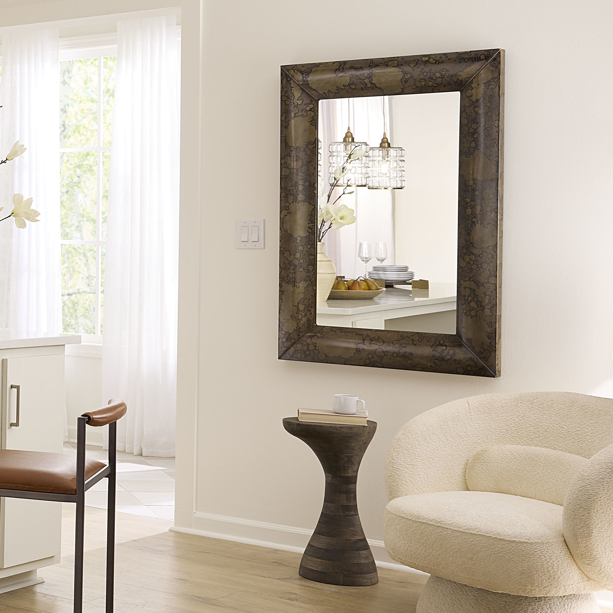 Toadstool 23 X 14 inch Grey Wash Drink Table, Inline