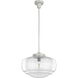Saddle Creek 1 Light 16 inch Brushed Nickel Pendant Ceiling Light, Large