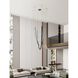 Ayers LED 59 inch Champagne Gold and Black and Brown Chandelier Ceiling Light