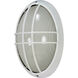 Brentwood 1 Light 13 inch Semi Gloss White Outdoor Bulk Head