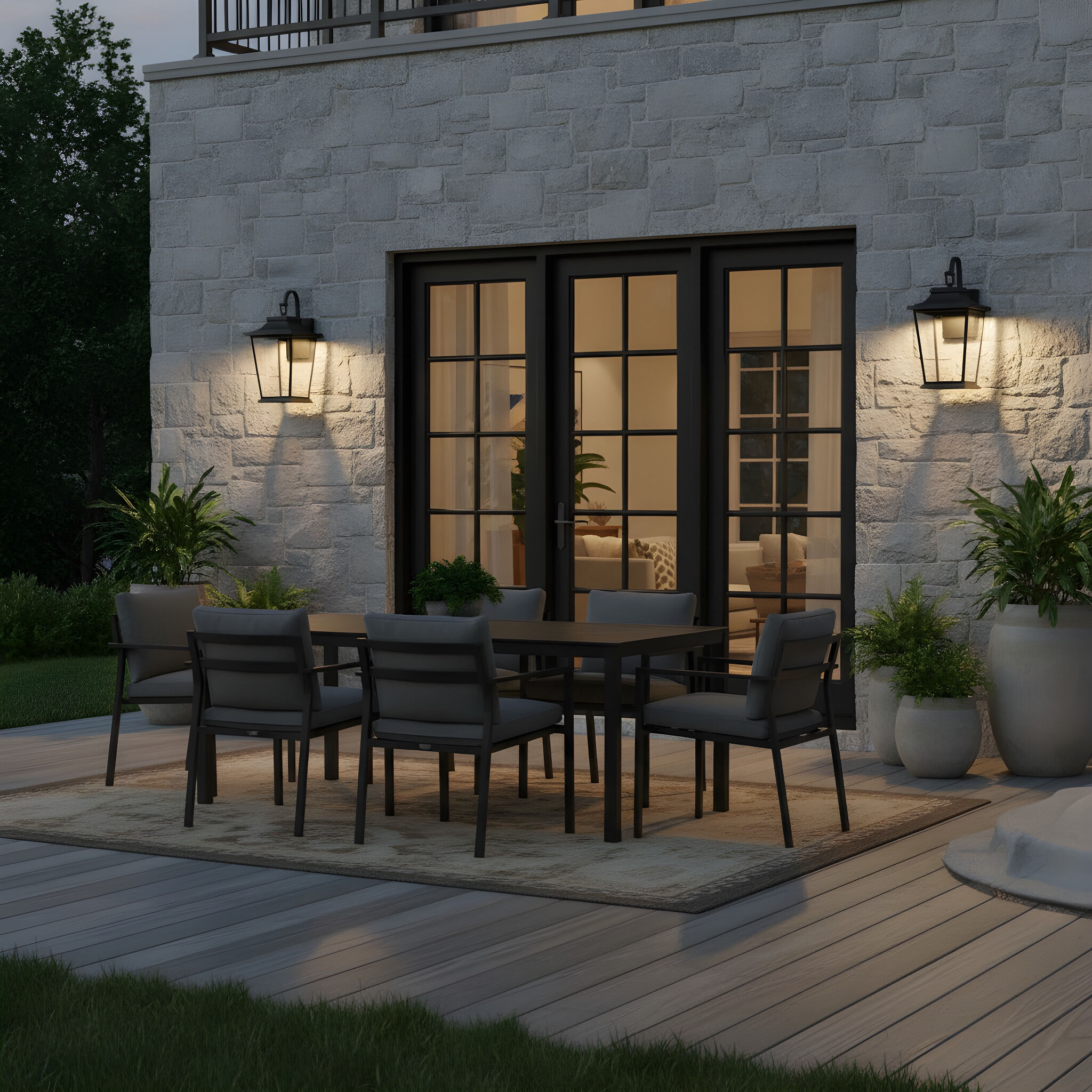 Sean Lavin Warren LED 25.63 inch Textured Black Outdoor Wall Lantern