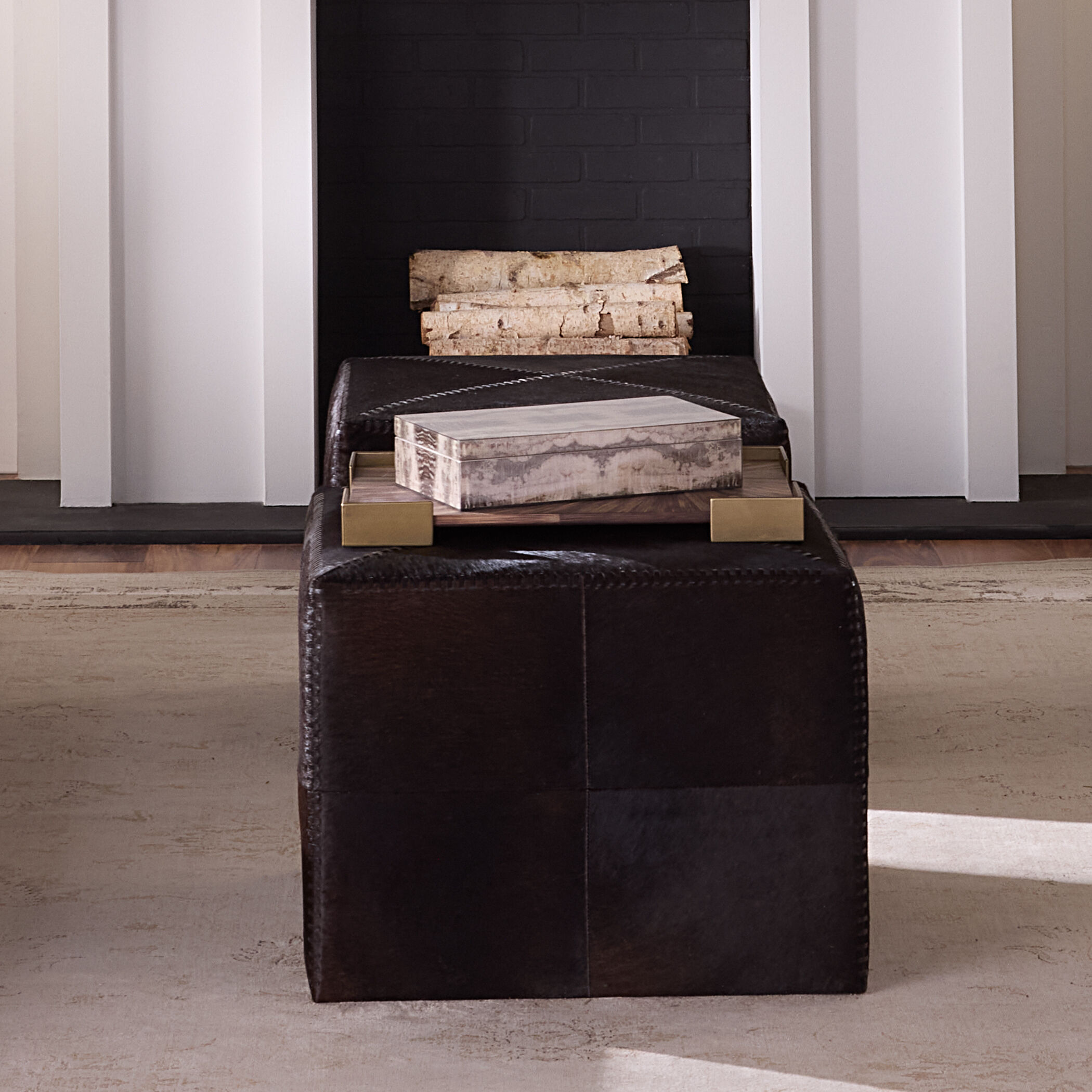 Venom 14 inch Charcoal Lacquer Decorative Box, Inline