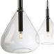 Conic 4 Light 47.2 inch Black Island Light Ceiling Light