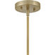 Fallon 1 Light 10 inch Lacquered Brass with Bamboo Pendant Ceiling Light