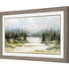 River View Green and Brown and Blue and Gray Framed Art, Propac