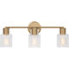 Drew & Jonathan Sayward 3 Light 24 inch Satin Brass Wall Bath Fixture Wall Light