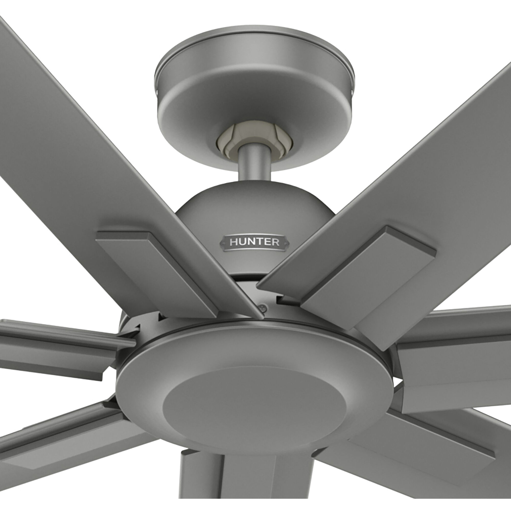 Downtown 60 inch Matte Silver Outdoor Ceiling Fan