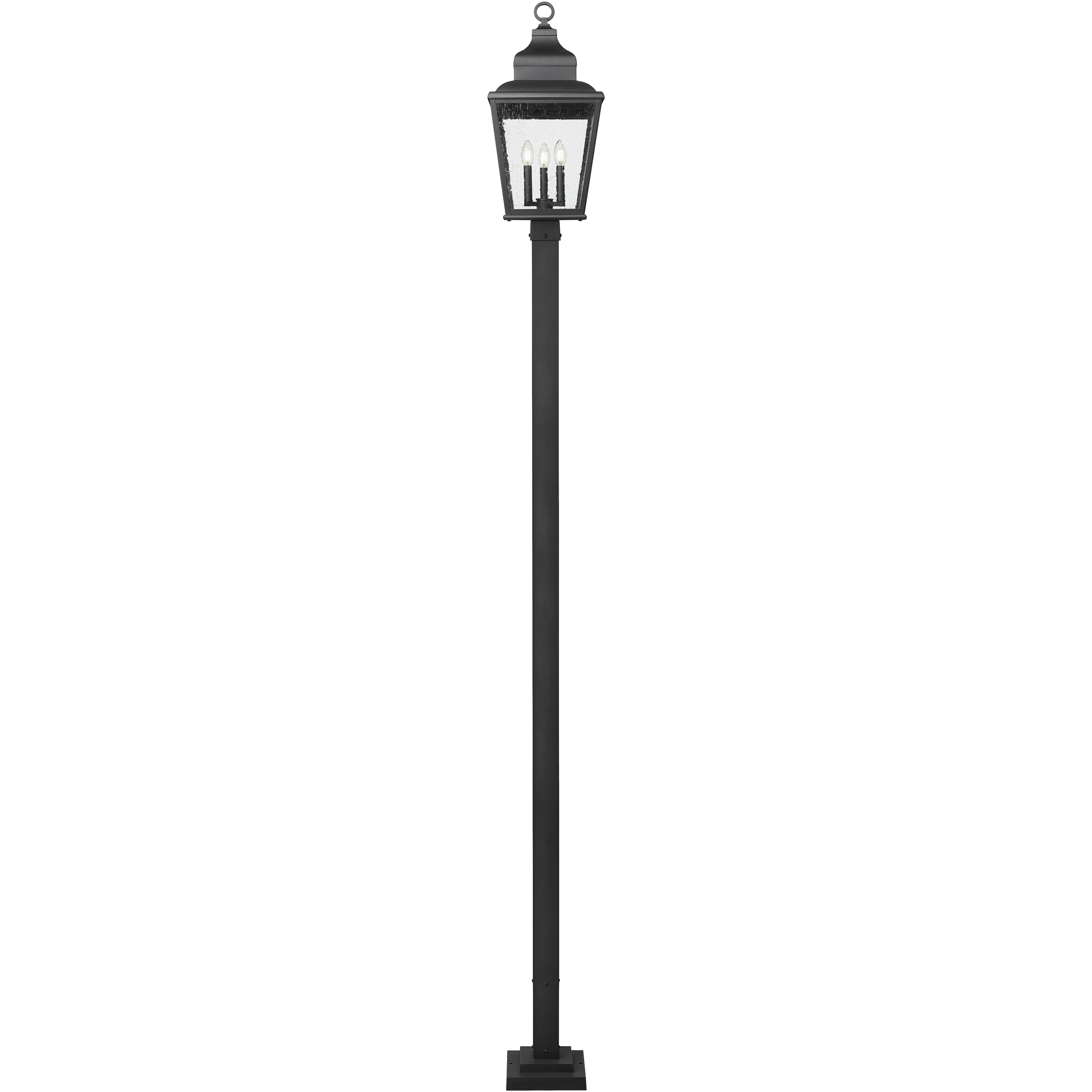 Raphael 3 Light 120.75 inch Sand Black Outdoor Post Mounted Fixture