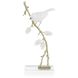 Porcelain Bird 16 X 7.25 inch Sculpture, on Pine Branch, II