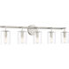 Hailie 5 Light 35 inch Satin Nickel Vanity Light Wall Light