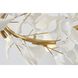 Canada 6 Light 23.62 inch Brass and Matte White Chandelier Ceiling Light