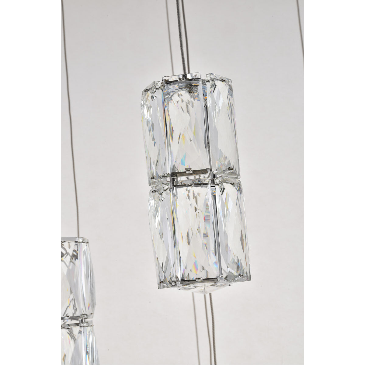 Polaris LED 28 inch Chrome Chandelier Ceiling Light