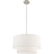 Clark 1 Light 20 inch Brushed Nickel Pendant Chandelier Ceiling Light