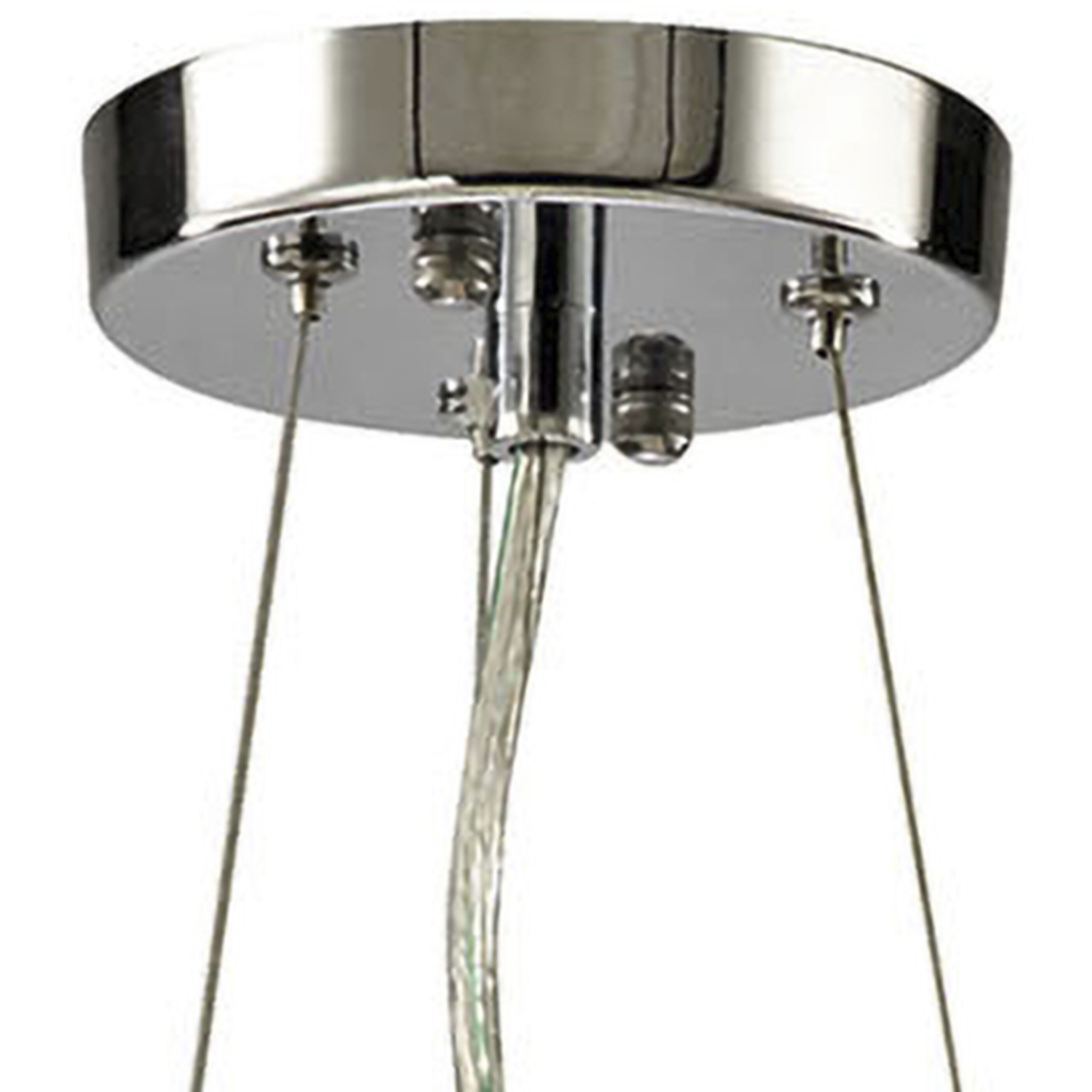 Crystal Ring 10 Light 28 inch Polished Chrome Chandelier Ceiling Light