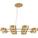 Wright 12 Light 50 inch Antique Brass Chandelier Ceiling Light