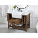 Clement 42 X 22 X 34.13 inch Driftwood Bathroom Vanity Cabinet