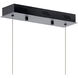 Gorve LED 2 inch Matte Black Chandelier Ceiling Light, Linear (Single)