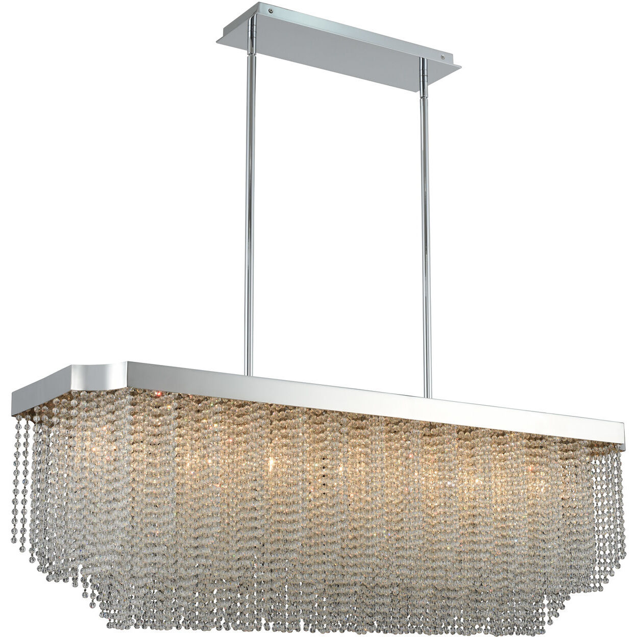 Tenda 7 Light 15 inch Chrome Pendant Ceiling Light