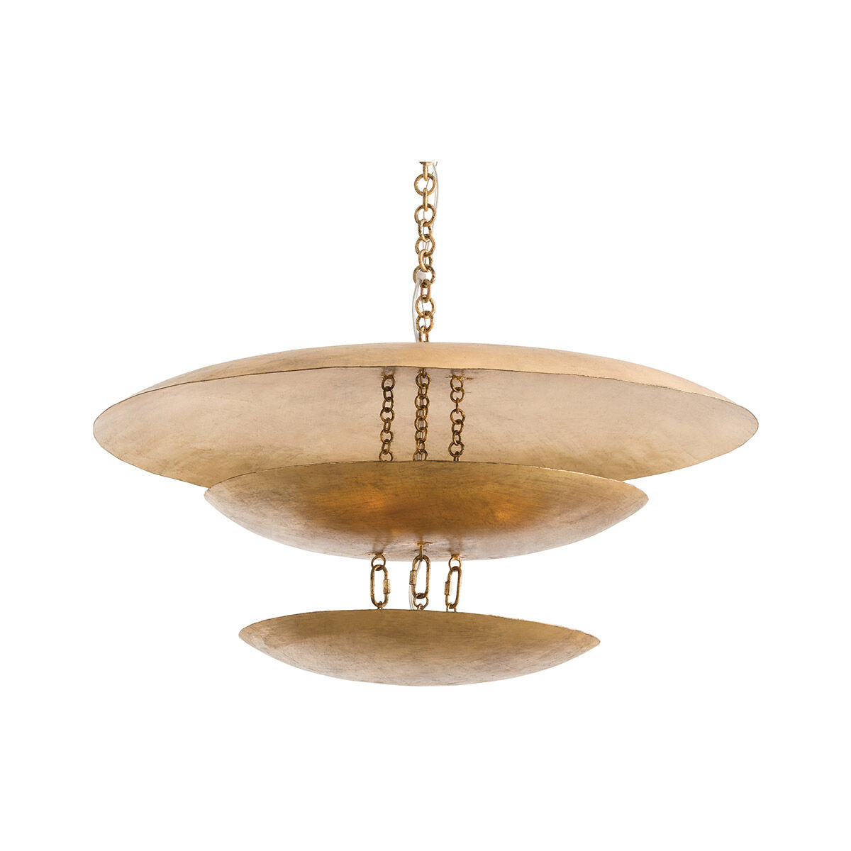 Florko 8 Light 31 inch Gold Leaf Chandelier Ceiling Light, Round
