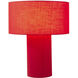 Moonlight 20 inch 14.00 watt Red Table Lamp Portable Light