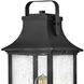Grant 1 Light 23.75 inch Textured Black Outdoor Post Mount Lantern