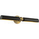Alora Mood Cole 120.00 watt 23 inch Brushed Gold and Matte Black Wall/Picture Light Wall Light