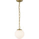 Marbelle 1 Light 7.25 inch Legacy Brass Pendant Ceiling Light