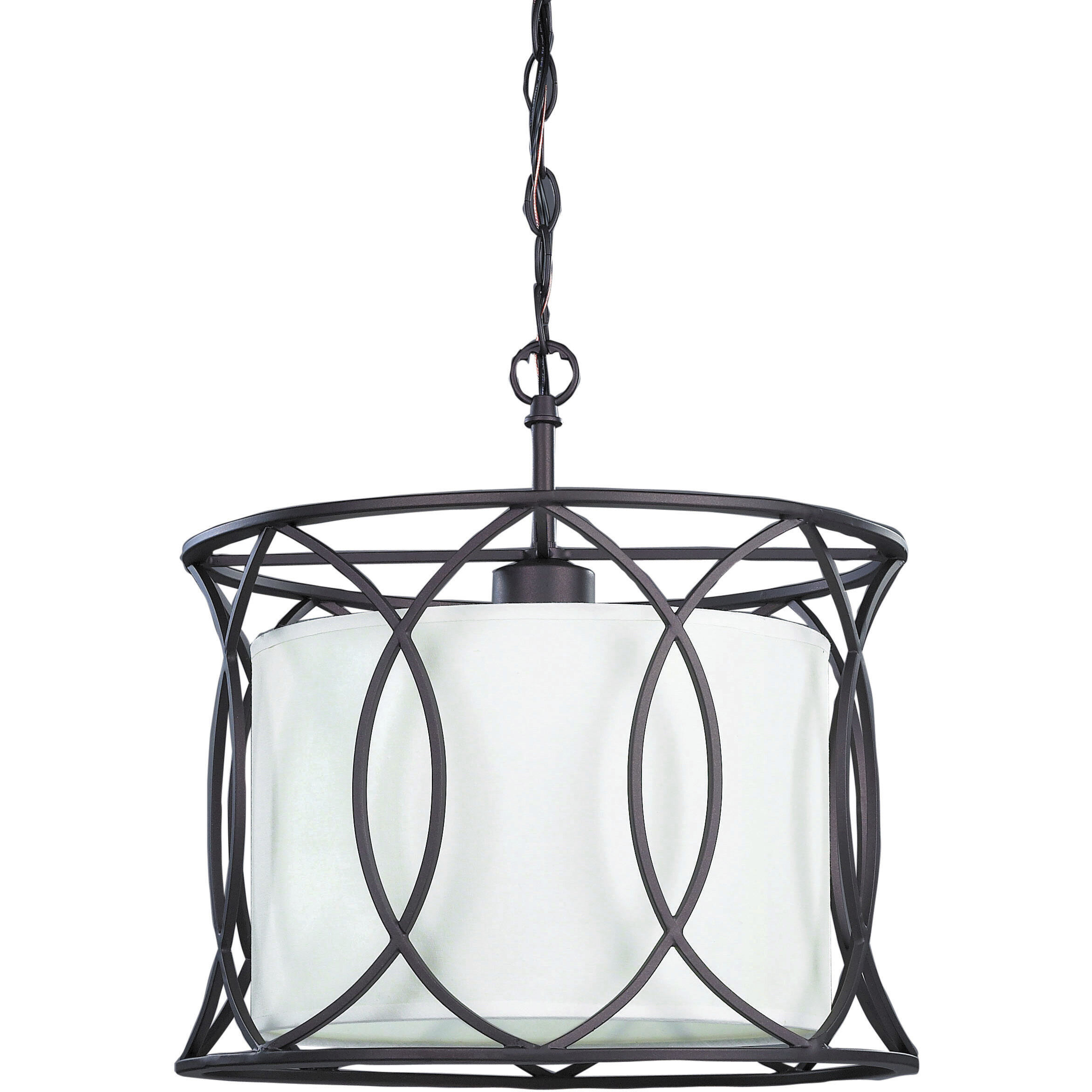 Madison 1 Light 14 inch Oil Rubbed Bronze Pendant Light Ceiling Light