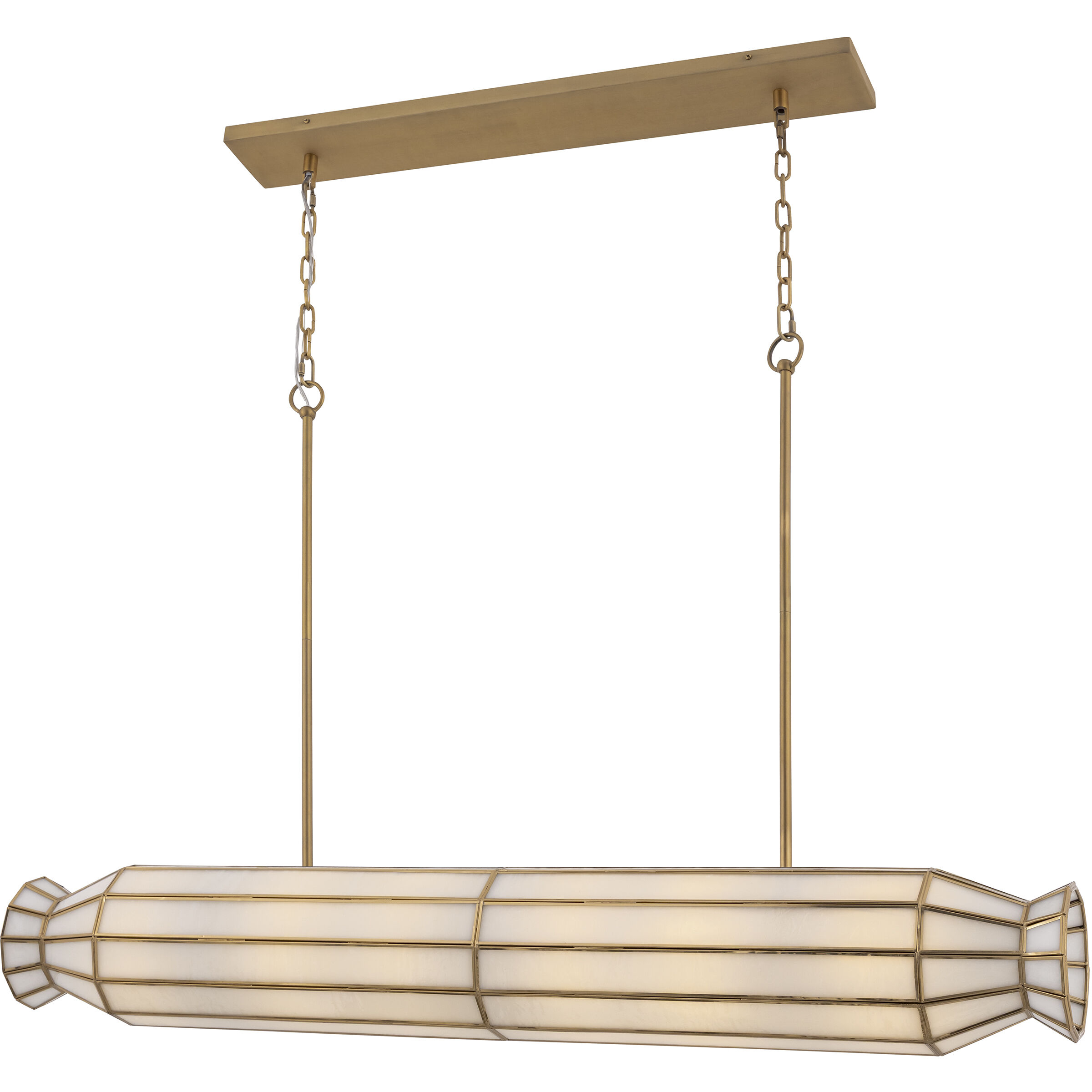 Jaxen 6 Light 48 inch Legacy Brass Linear Chandelier Ceiling Light
