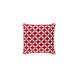 Perimeter 20 X 20 inch Bright Red and White Throw Pillow