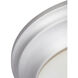 Fluor 2 Light 15 inch Brushed Nickel Flush Mount Ceiling Light