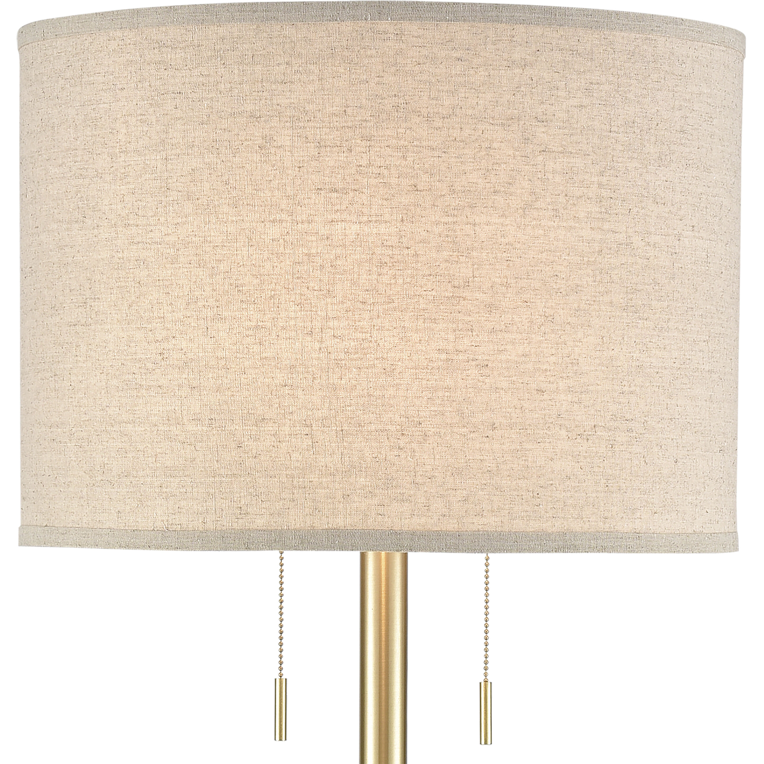 Below the Surface 63 inch 100 watt Polished Concrete with Antique Brass Floor Lamp Portable Light